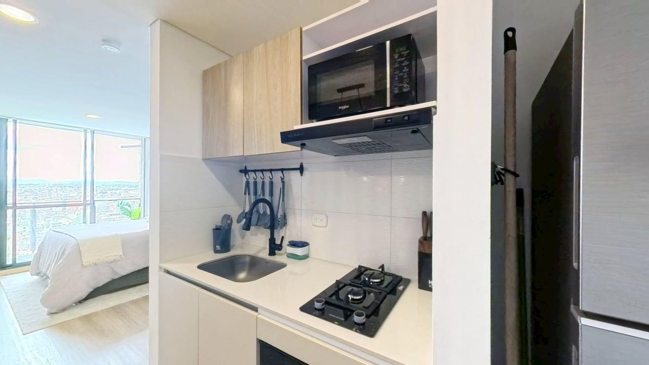 Apartamento de 1 alcoba en venta en Los Alcazares, Bogotá, 25 m² · foto 5 de 24