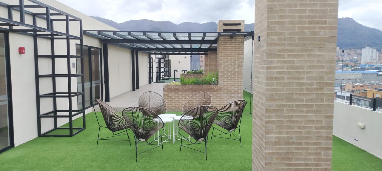 Apartamento de 1 alcoba en venta en Los Alcazares, Bogotá, 24 m² · foto 23 de 24