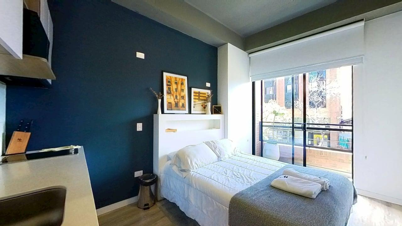 Apartamento de 1 alcoba en venta en Chapinero, Bogotá, 23 m² · foto 2 de 14