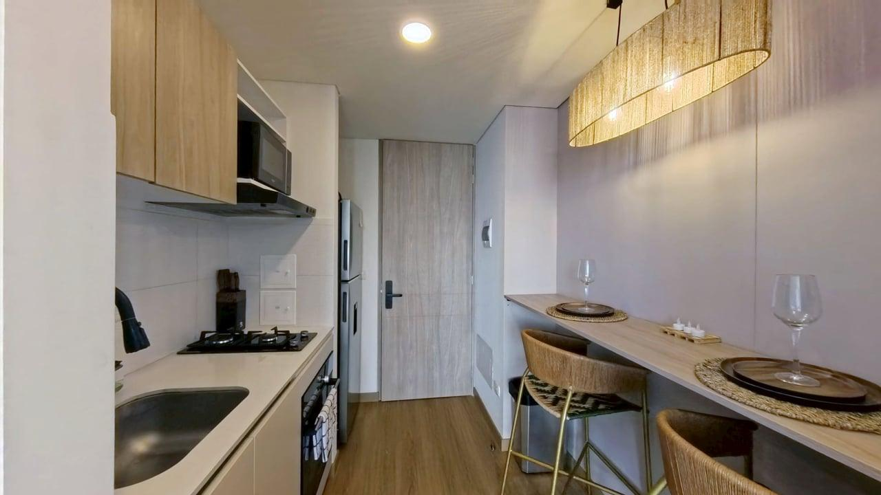 Apartamento de 1 alcoba en venta en Los Alcazares, Bogotá, 25 m² · foto 4 de 24